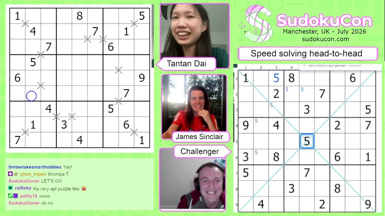 24h Livestream 2025: Head to Head Speed Solving with James Sinclair and Tantan Dai