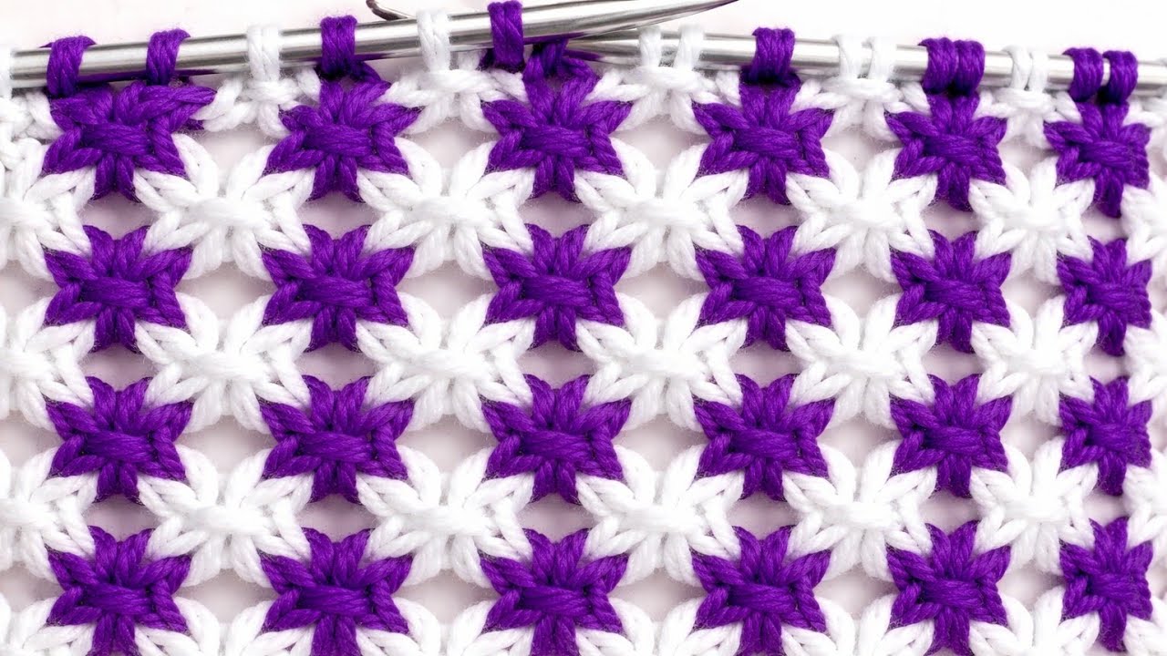 Two colours knitting pattern for sweater -cardigan design /beginners frandly pattern