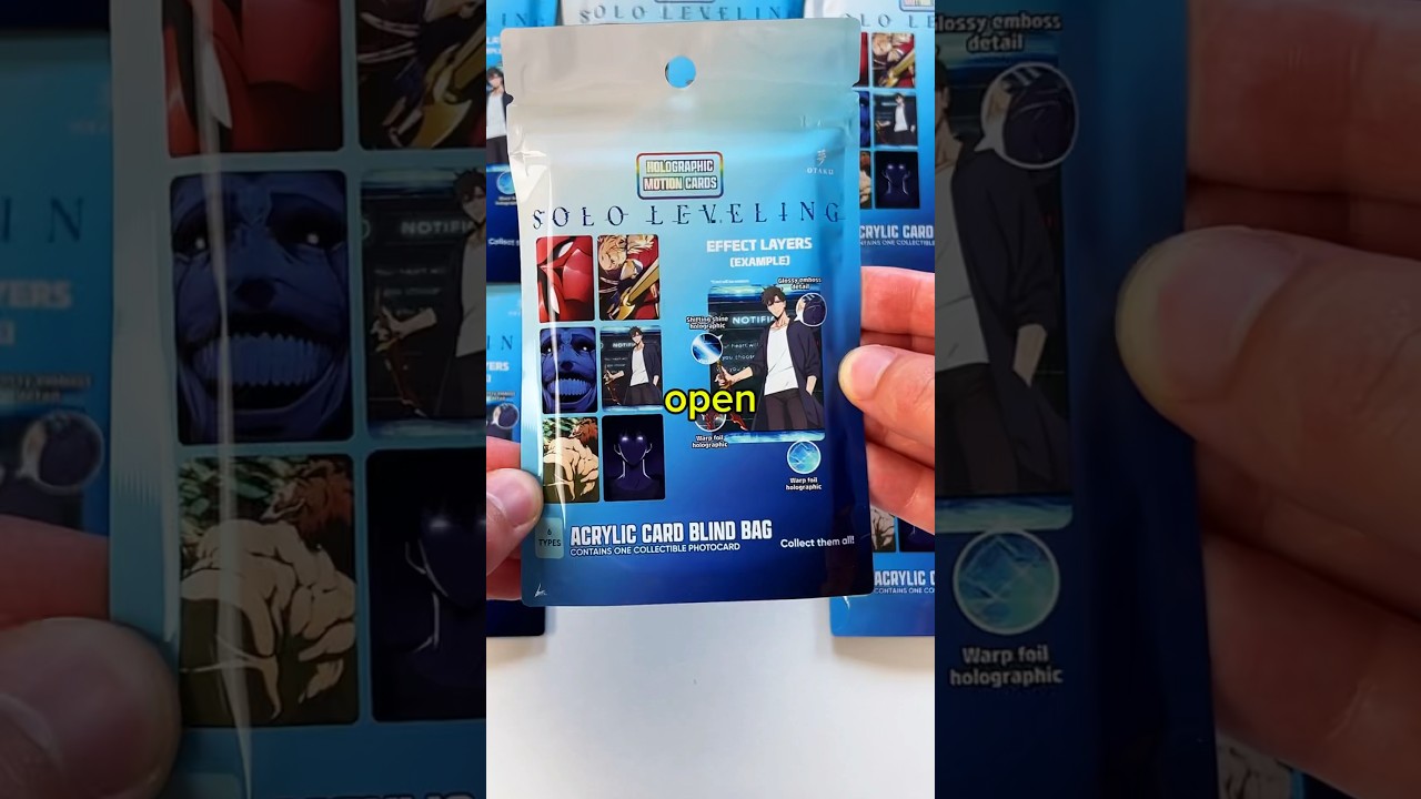 Opening Solo Leveling Cards!👀 #anime #shorts