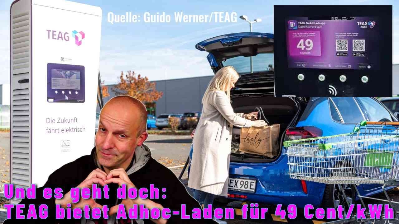 Und es geht doch: TEAG bietet Adhoc-Laden für 49 Cent/kWh!