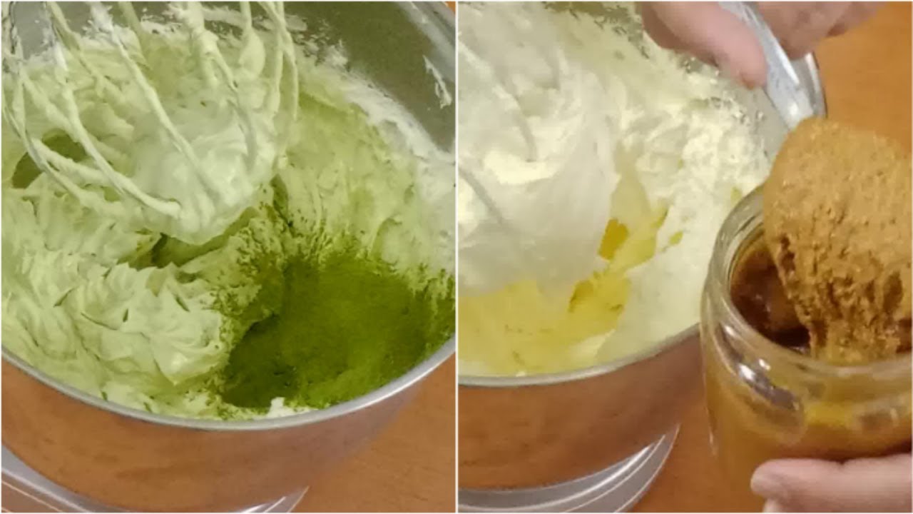 كرام موسلين فستق و بندق ( بوفريوة ) و طريقة حشو كيكة _ Crème mousseline pistache et noisette