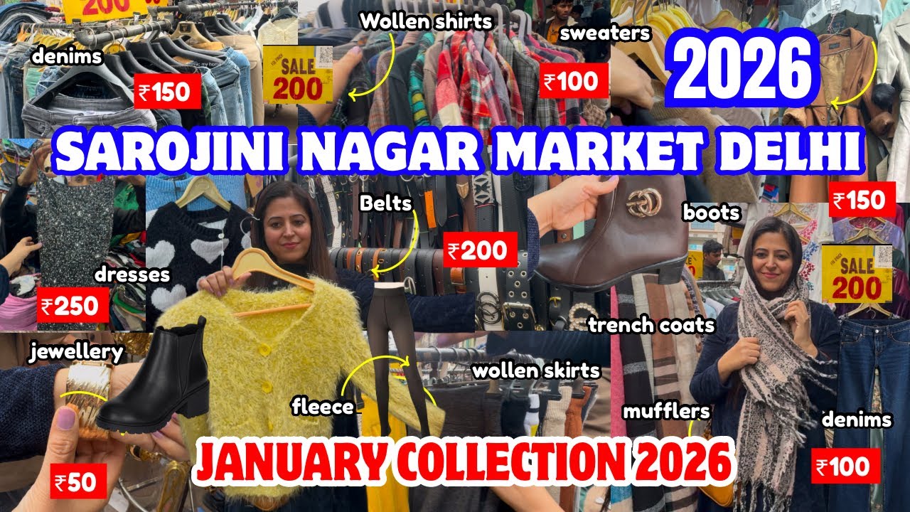 Sarojini Nagar Market Delhi | Sarojini winter collection 2026 | Sarojini Market | Latest collection