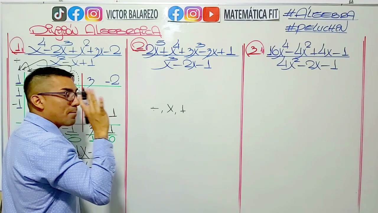 DIVISION ALGEBRAICA (MÉTODO DE HORNER)