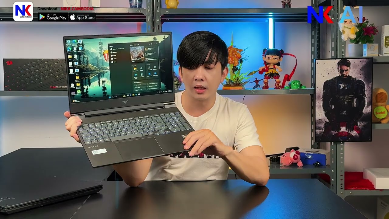 កុំព្យូទ័រ HP Victus 15 | Ryzen 7 + RTX 4050 កម្លាំងខ្លាំង តម្លៃល្អបំផុតសម្រាប់ឆ្នាំ 2026 ! 🇰🇭