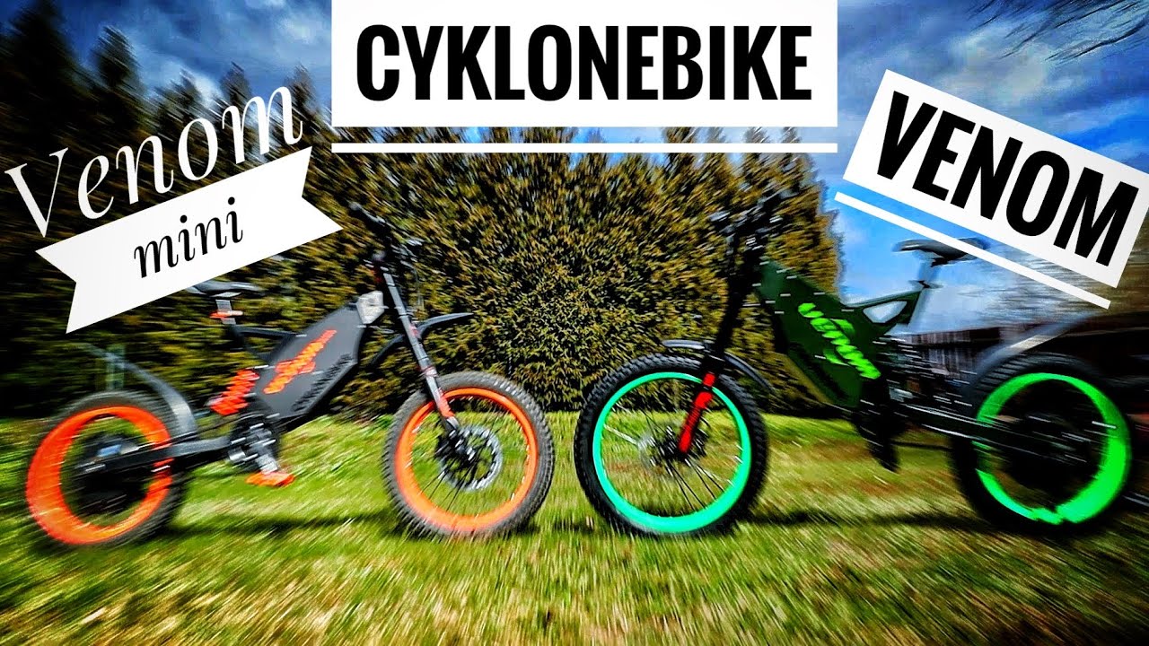 CyklonEbike Venom Mini Extreme 5 000W Fast (65 km/h), Light eBike - Comparison to CyklonEbike Venom