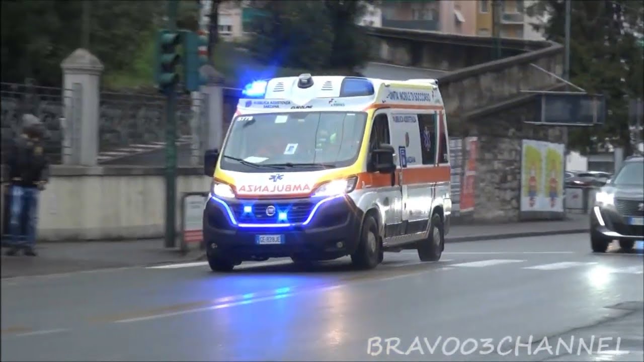Pubblica Assistenza Sarzana (SP) + Automedica 118 La Spezia in sirena