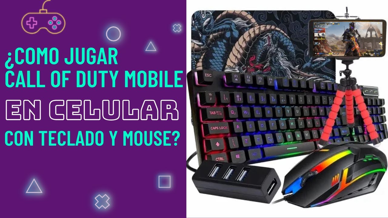 Como conectar TECLADO Y MOUSE para jugar CALL OF DUTY MOBILE en CELULAR