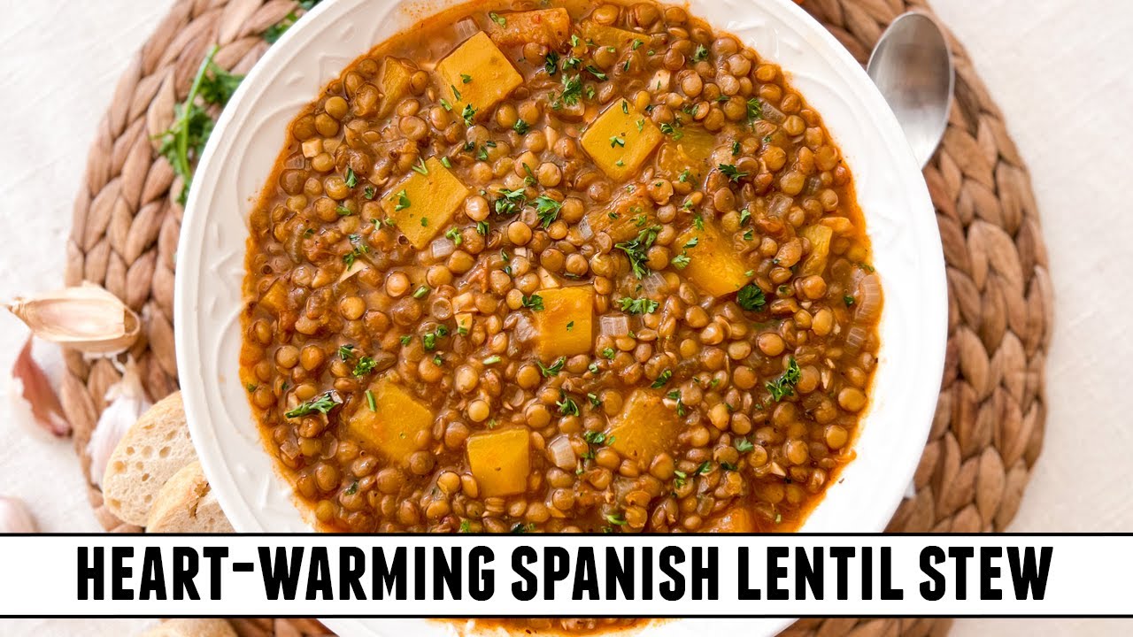 Spanish Lentil Stew with Pumpkin | EASY Heart-Warming 🍂 Fall Recipe