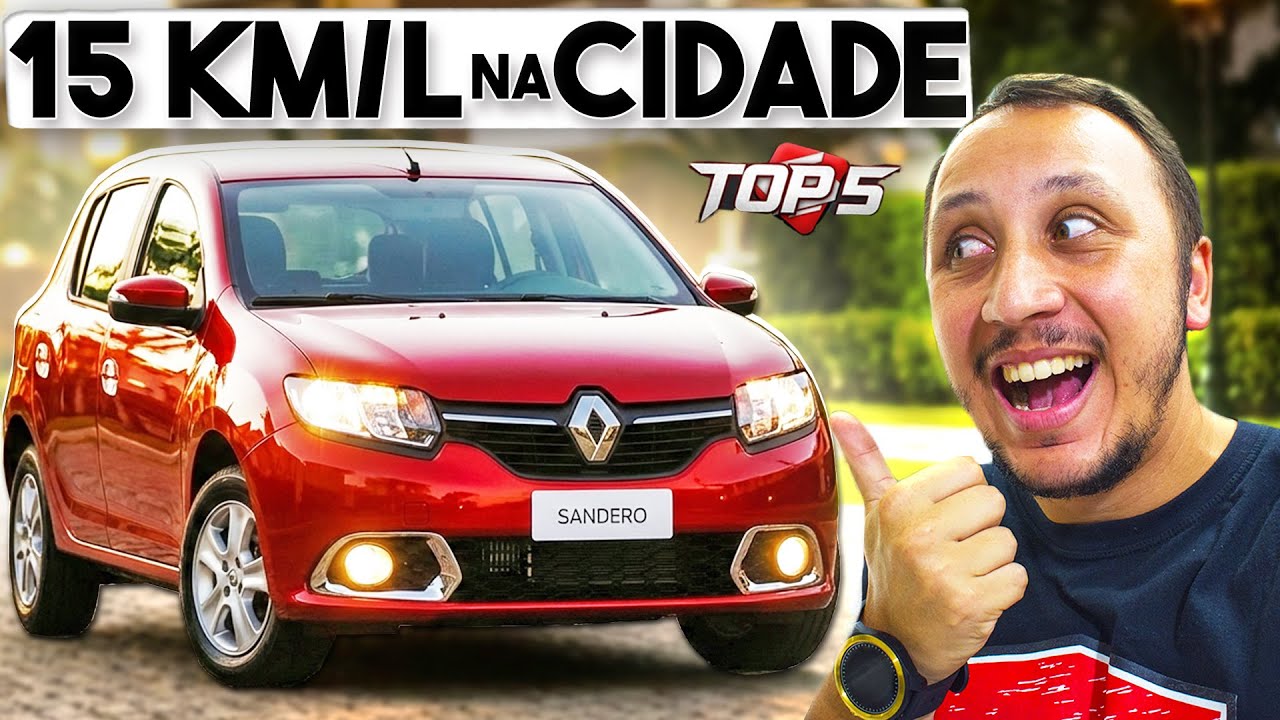 5 CARROS ECONOMICOS para o DIA A DIA SEM PEGADINHA