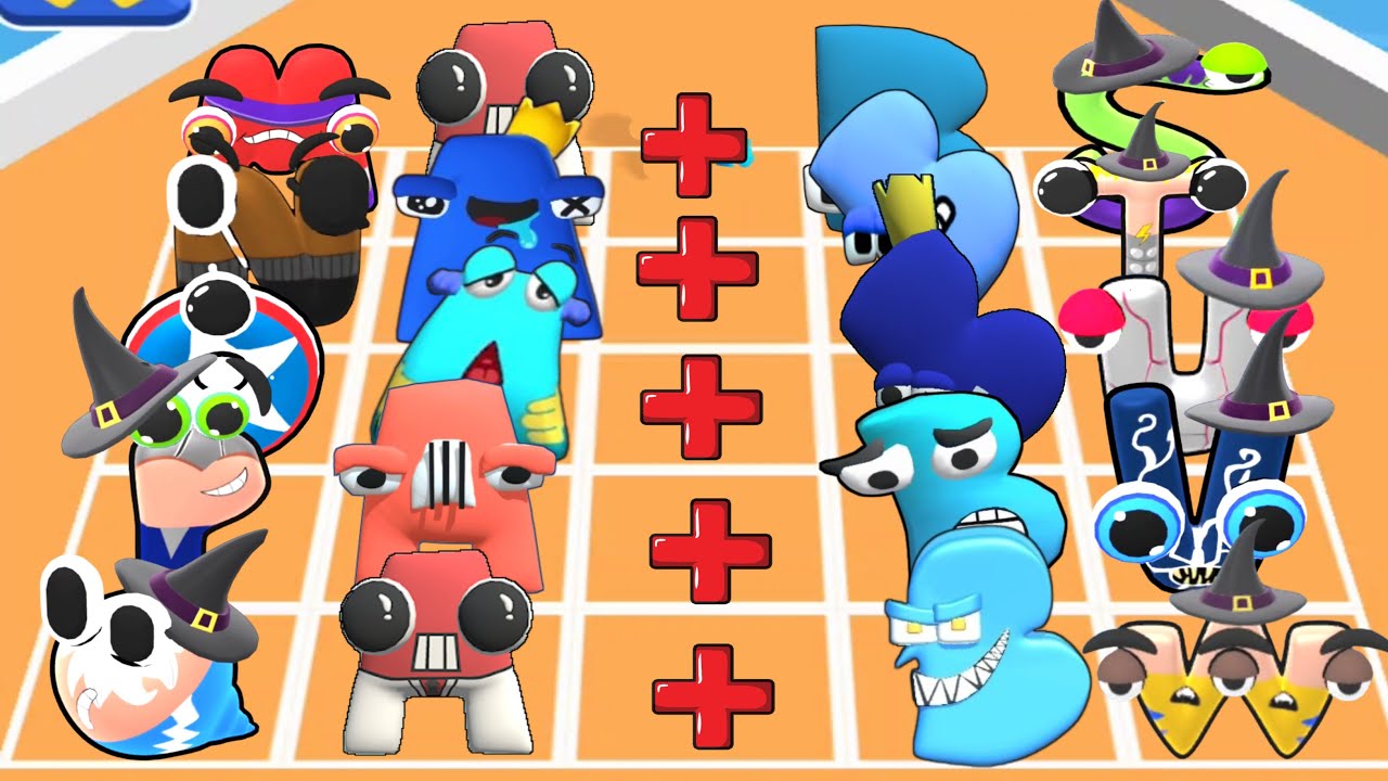 Alphabet Epic Rush vs Alphabet Run ABC Letter Go New Update Max Level Merge Battles Part 4