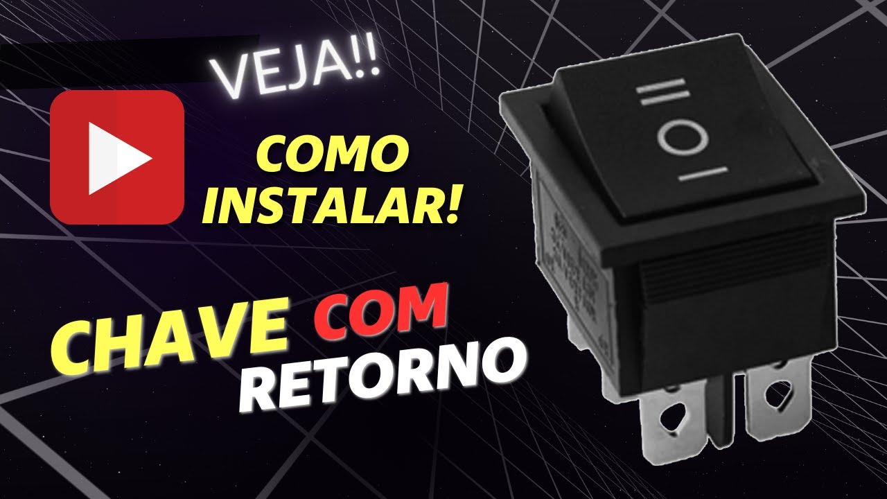 Chave Interruptor 3 Posições 6 Polos Sem Retorno Instalação Chave Reter ON OFF ON