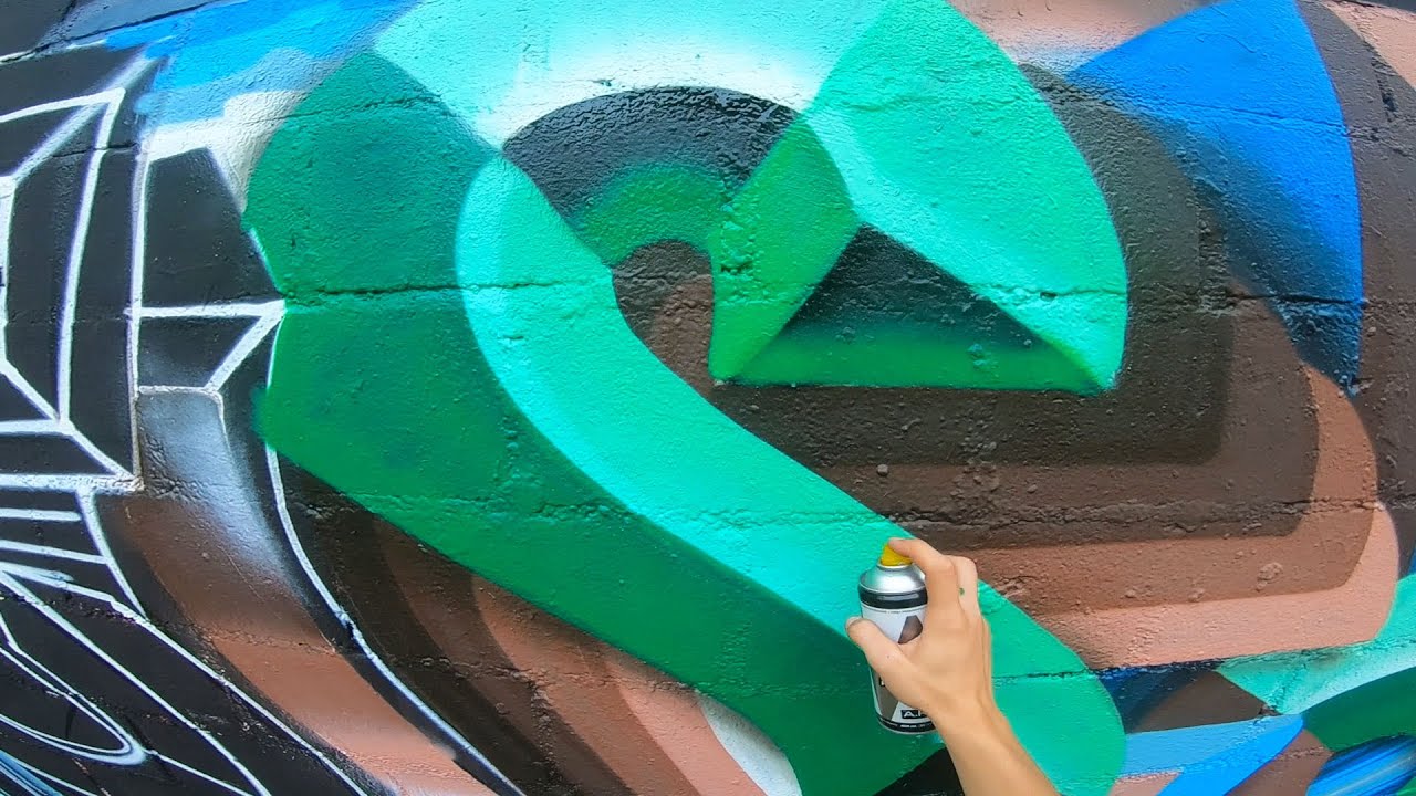Graffiti - RESAKS //🔥 3D LETTERS 🔥// [ Full process ]