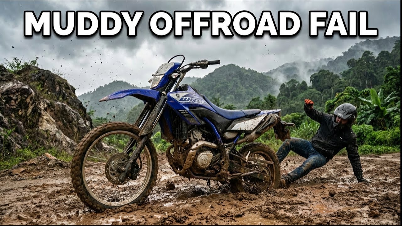 A lot of FALLS - Offroad in rural areas of North-Vietnam