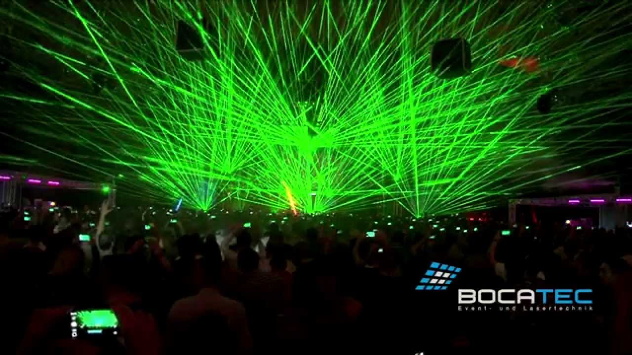 Pioneer Alpha Festival 2014 Lasershow-Intro - Laser show by Bocatec.de