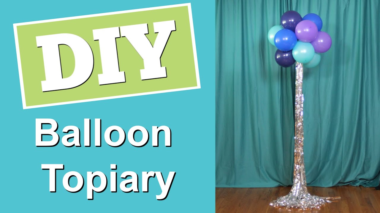 DIY Balloon Topiary