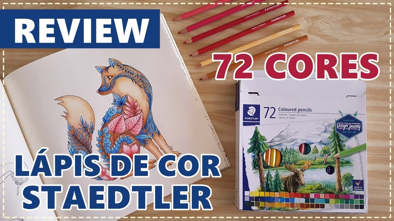 REVIEW Lápis de Cor Staedtler - Design Journey  - 72 cores