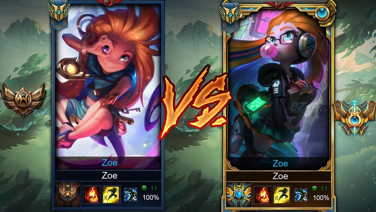 Challenger Zoe vs Bronze Zoe | League of Legends