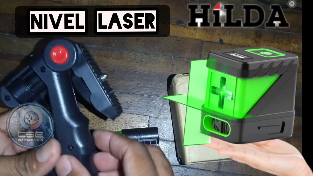 Como funciona Nivel Láser HILDA  doble línea y cuales son sus accesorios