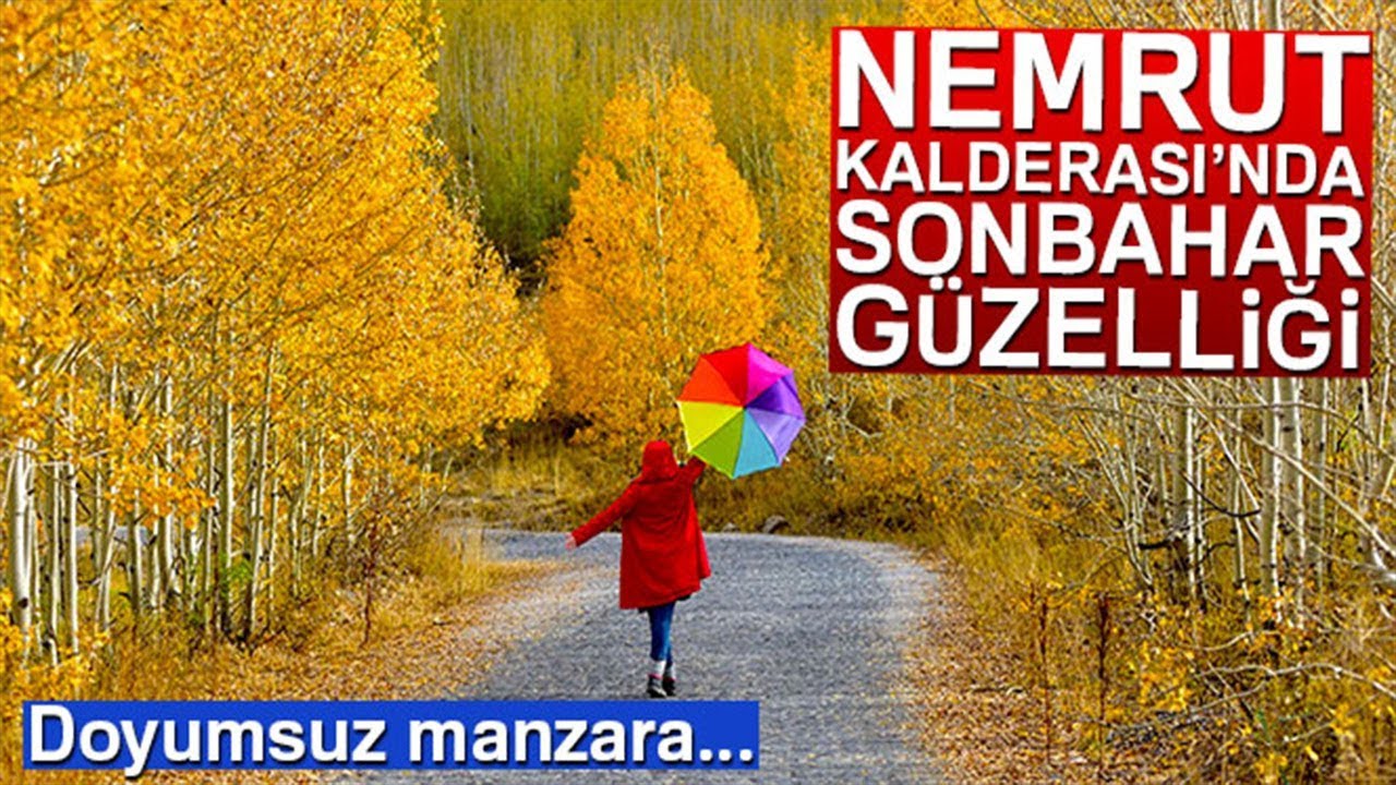 Nemrut Kalderası Havadan Görüntülendi