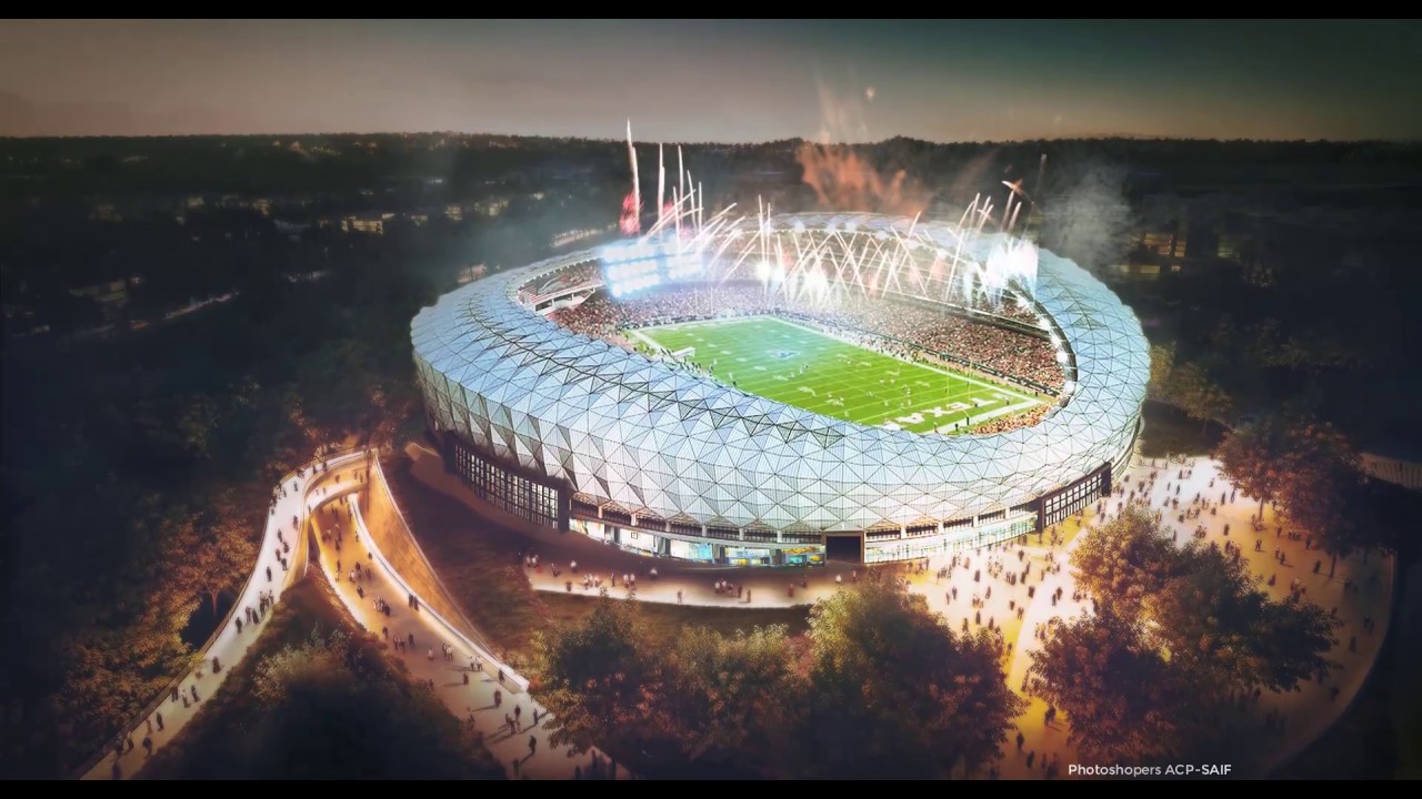 Stadium Manipulation Using Photoshop for Architects -ACP Saif.