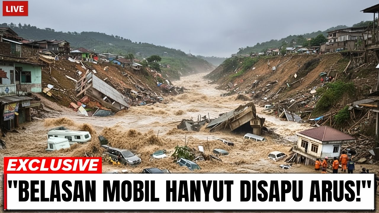 JOGJA GEMETAR‼️ LAHAR MERAPI MENGAMUK HARI INI, BELASAN MOBIL HANYUT DISAPU ARUS!