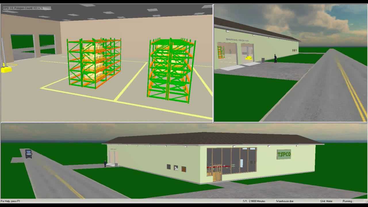 Arena 3D Example - Warehouse