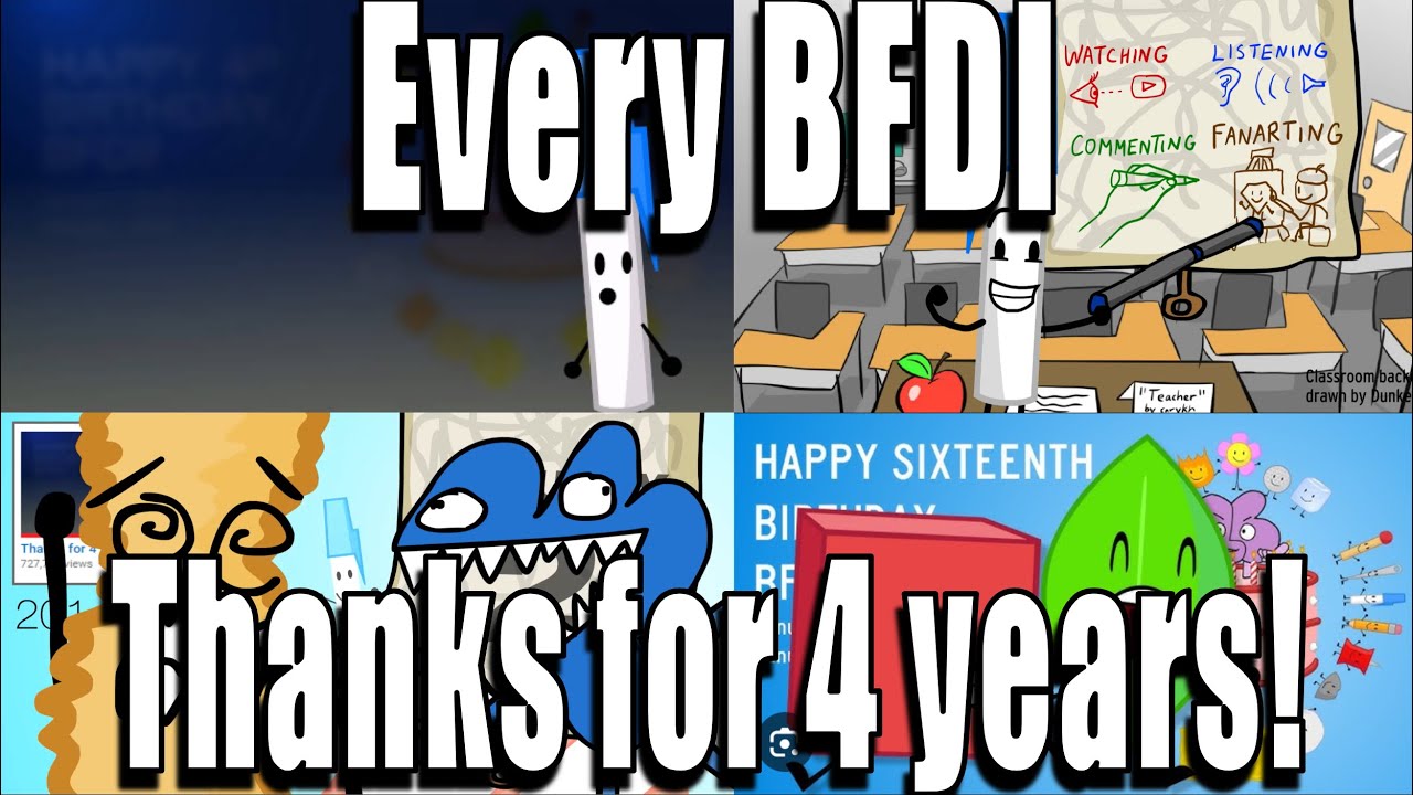 (BFDI) Every Thanks For 4 Years
