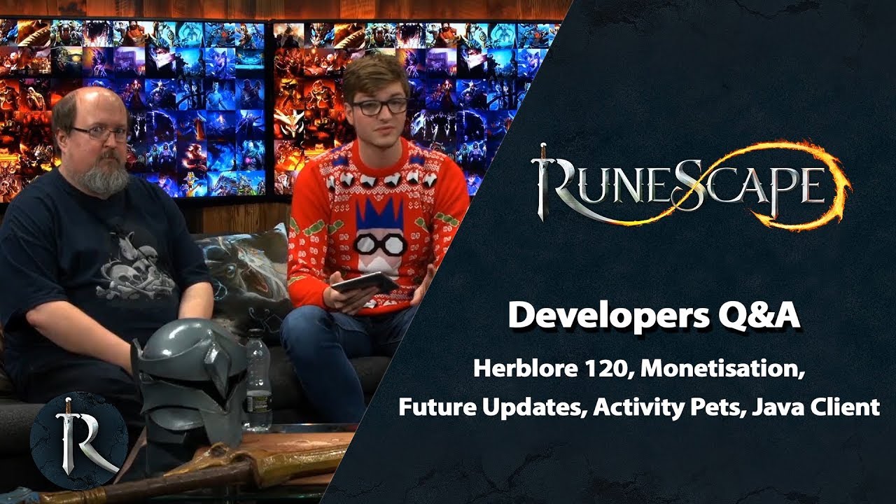Herblore 120, Monetisation, Activity Pets, Java Client - RuneScape Dev Q&A (Nov 19)