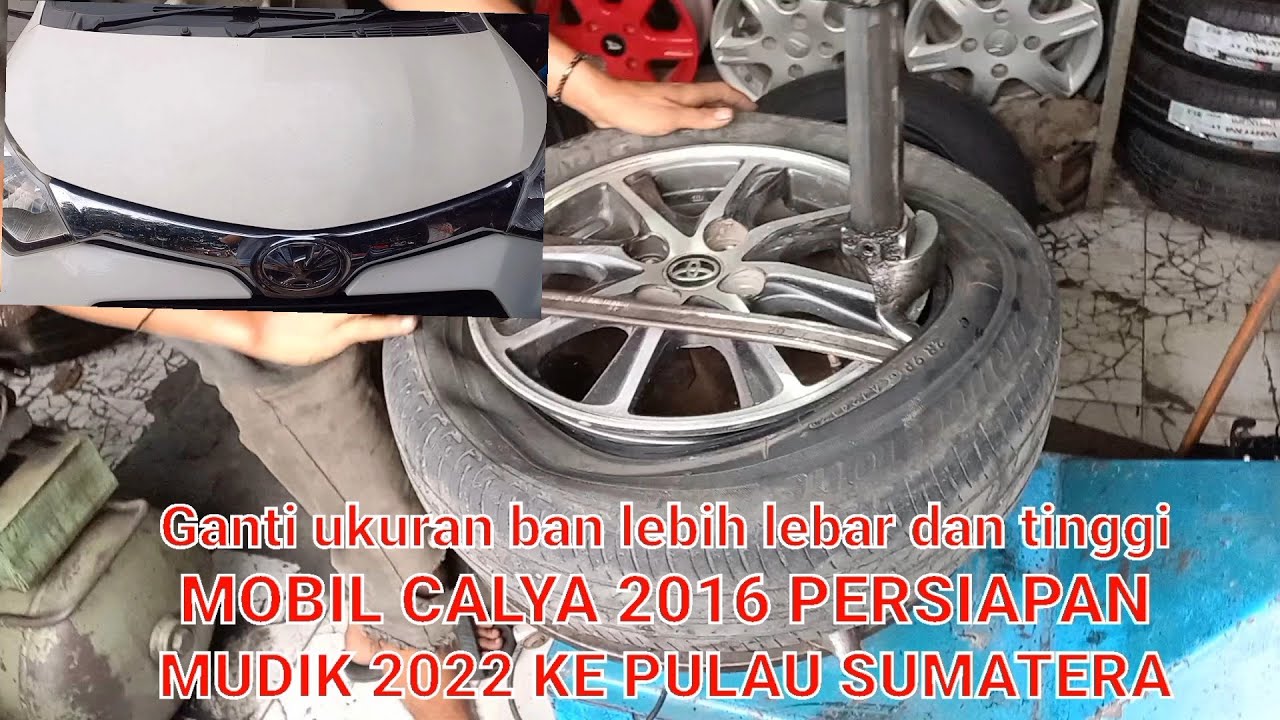 Ganti ukuran ban mobil tanpa ganti velg untuk persiapan perjalanan mudik trip bekasi-medan