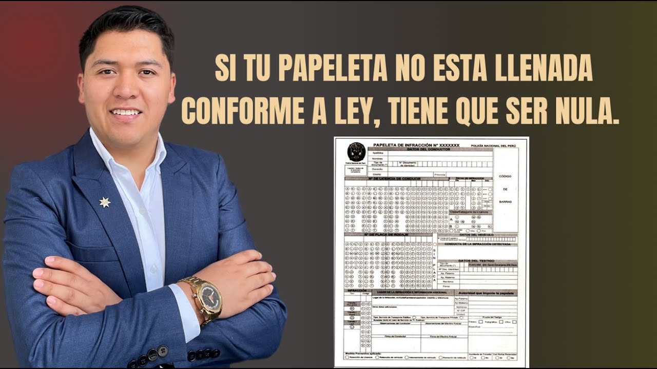 COMO IMPUGNAR PAPELETAS DE INFRACCION DE TRANSITO = COMO ANULAR UNA PAPELETA MAL LLENADA - 2025 PERÚ