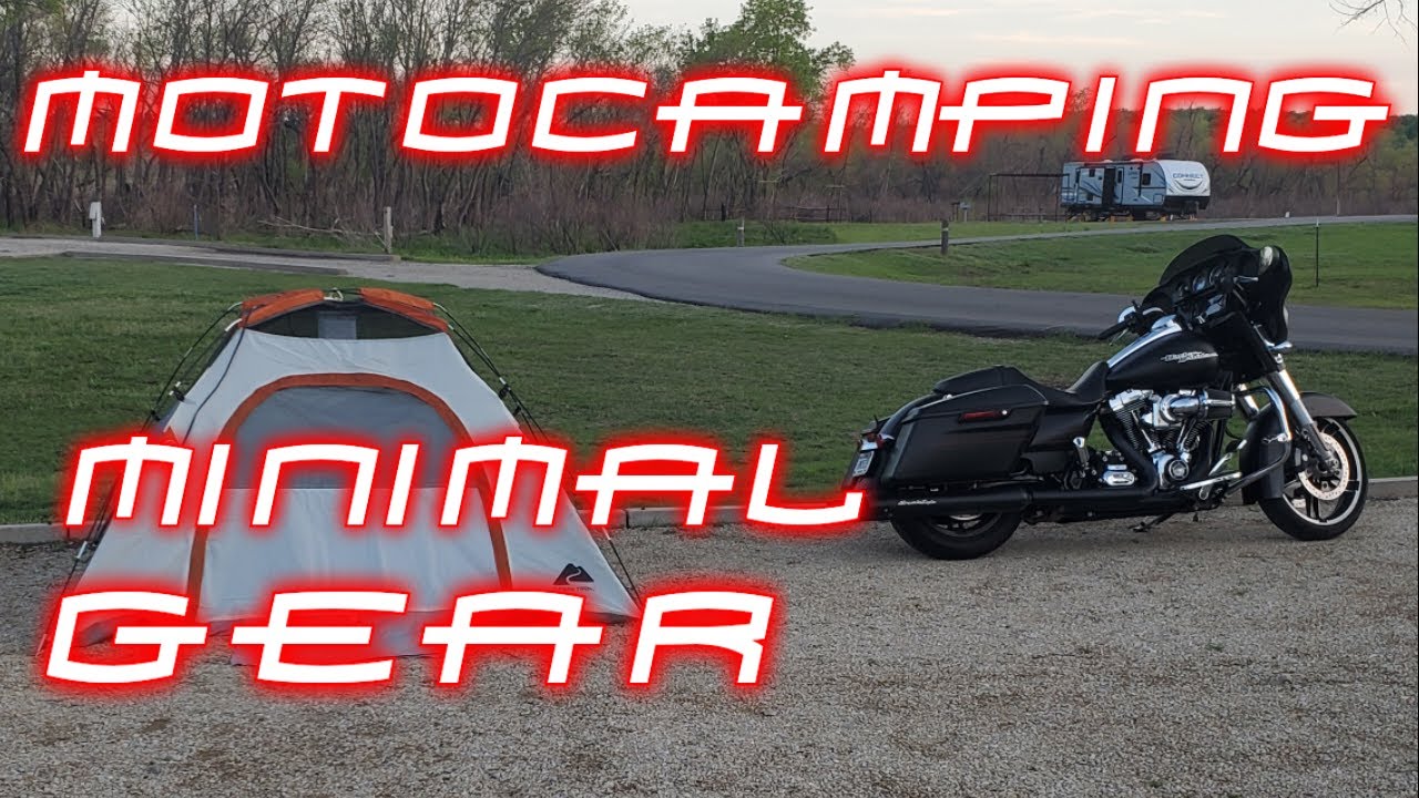 Motocamping On A Street Glide With Minimum Gear