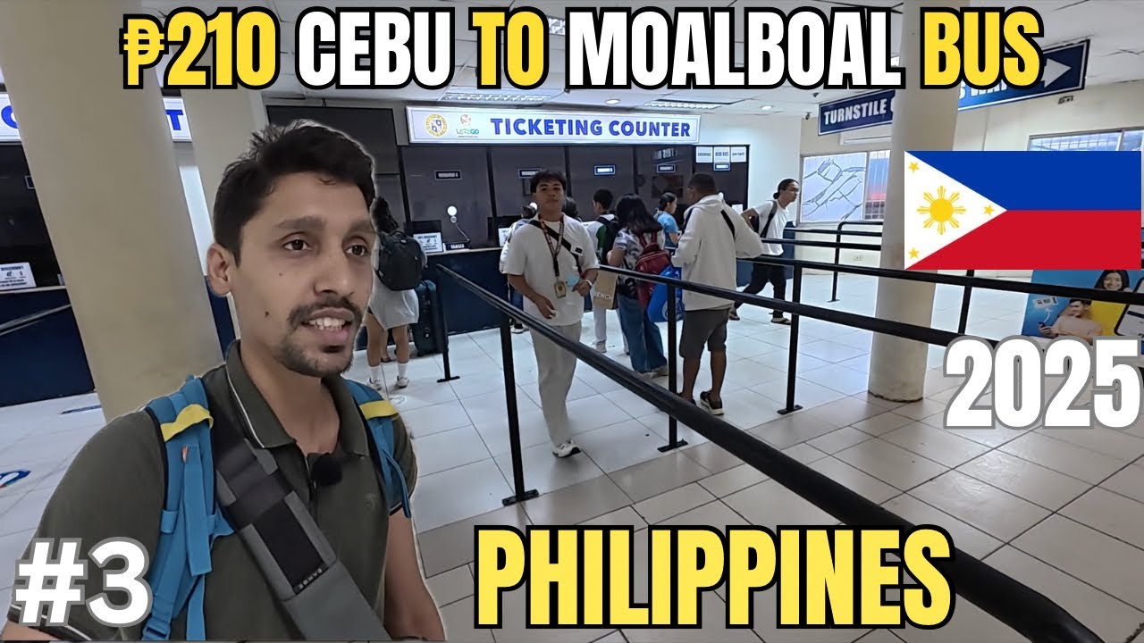 Cebu to Moalboal on a Budget 💰 | Cheapest Bus Journey in Philippines 🇵🇭 | vlog 3
