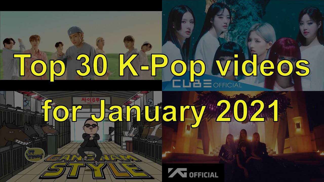 Top 30 most viewed K-Pop music video during January 2021