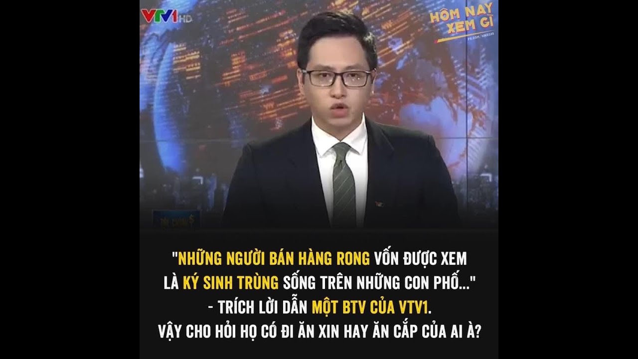 N&oacute;i h&agrave;ng rong l&agrave; 'k&yacute; sinh tr&ugrave;ng', BTV đ&agrave;i VTV xin lỗi