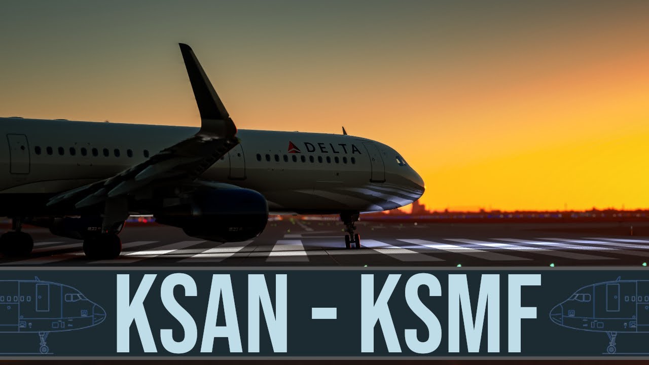 🔴 KSAN to KSMF: Perfecting the Flare in the Fenix A321 - Scenic California Flight!