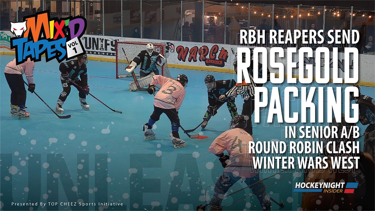 Rosegold vs RBH Reapers | Senior A-B | Winter Wars West | Roller Hockey Game Coverage