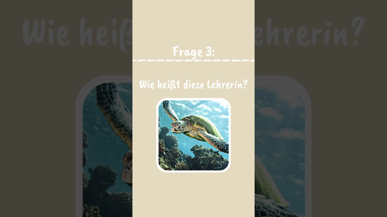 Kleinen Walkers Quiz Part 3 || Thema: Lehrer der Blue Reef High 🌊💙🐬 