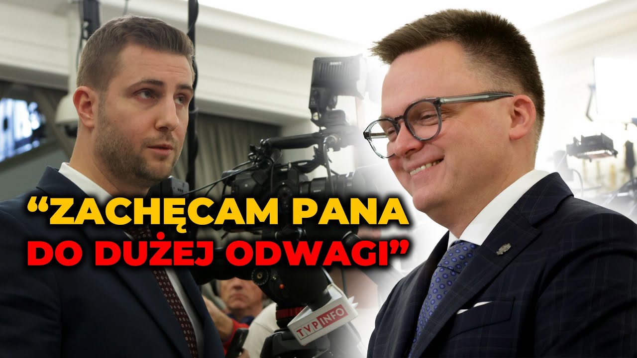 Hołownia żartuje z dziennikarza TVP. 