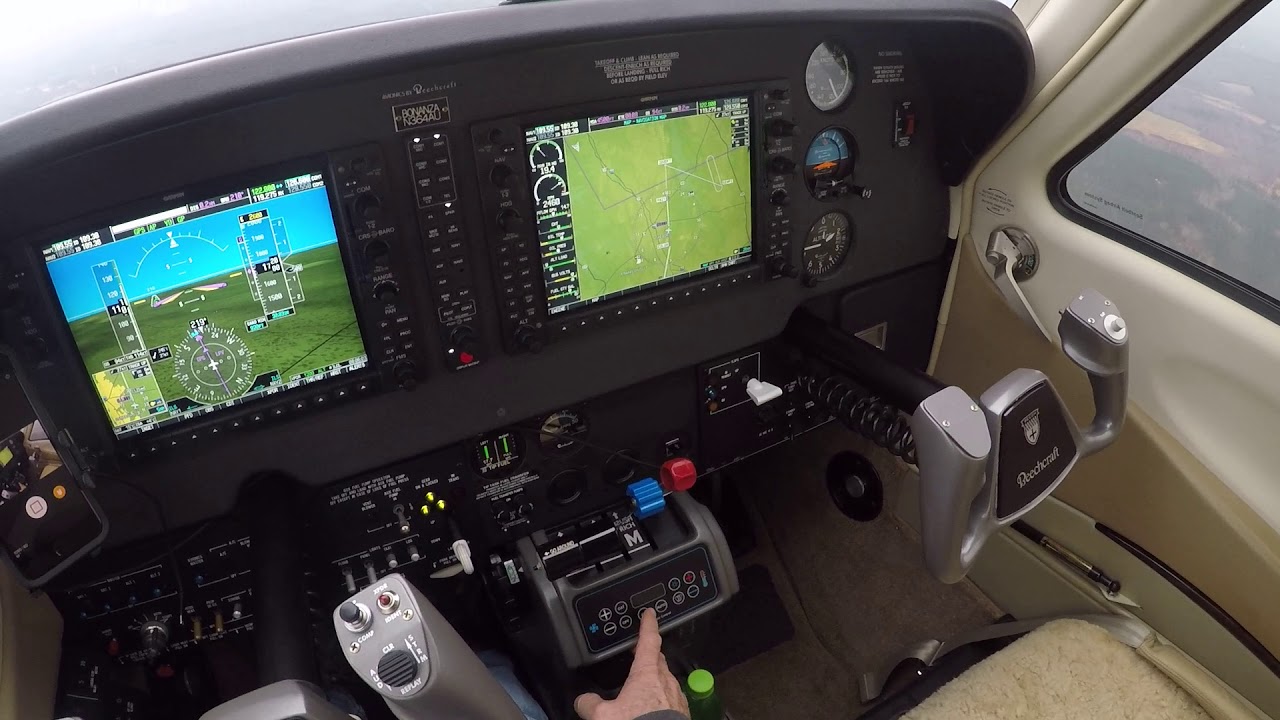 Pilot POV G36 Bonanza Instrument approach in IMC
