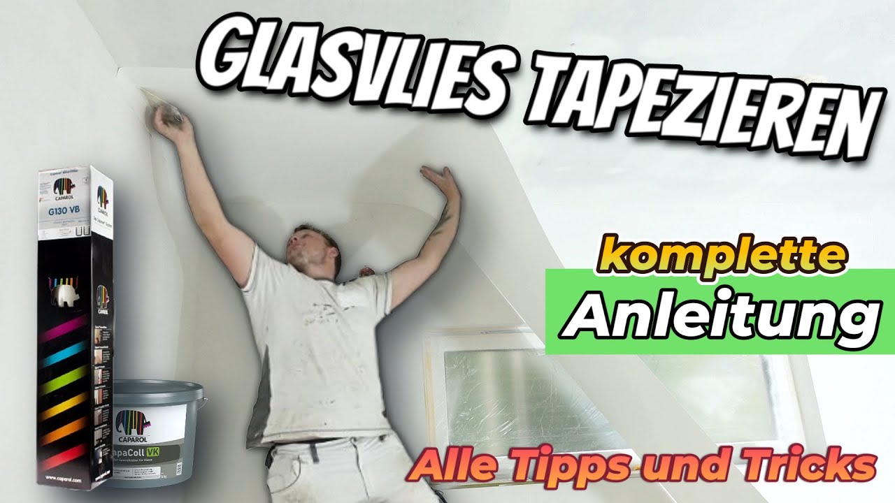 GLASVLIES kleben/tapezieren | KOMPLETTE Anleitung f&uuml;r JEDEN | ALLE Tipps und Tricks | Patrick Zeller
