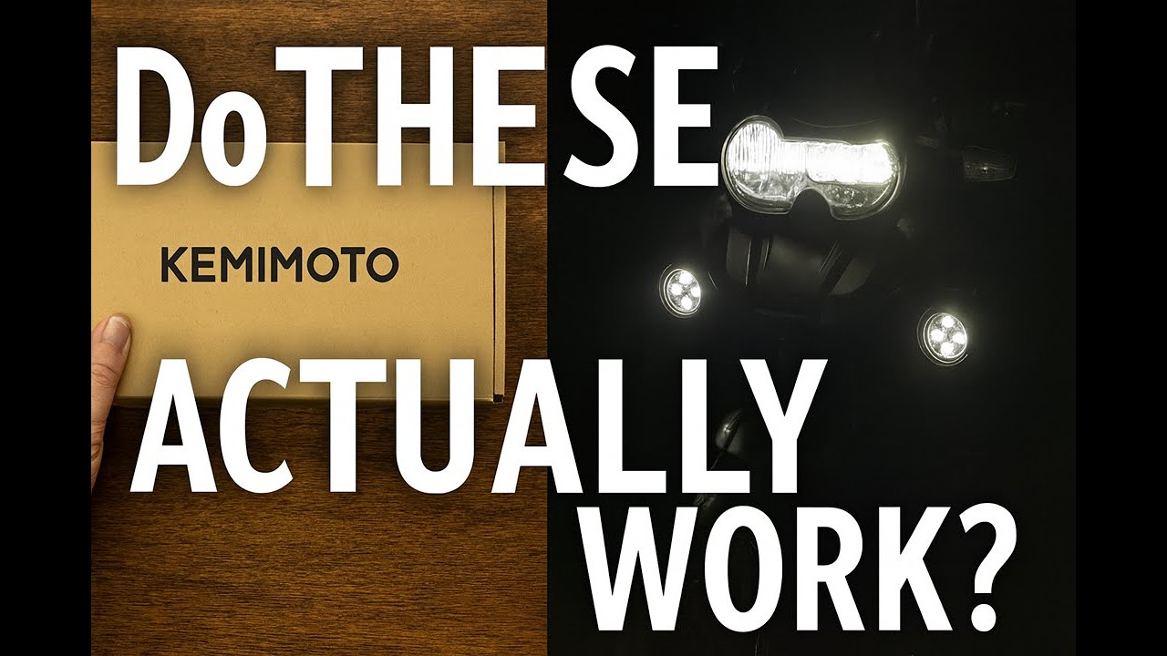 Do Aux Lights Really Help at Night? Unboxing the Kemimoto LED Aux Lights, plus Install & impressions