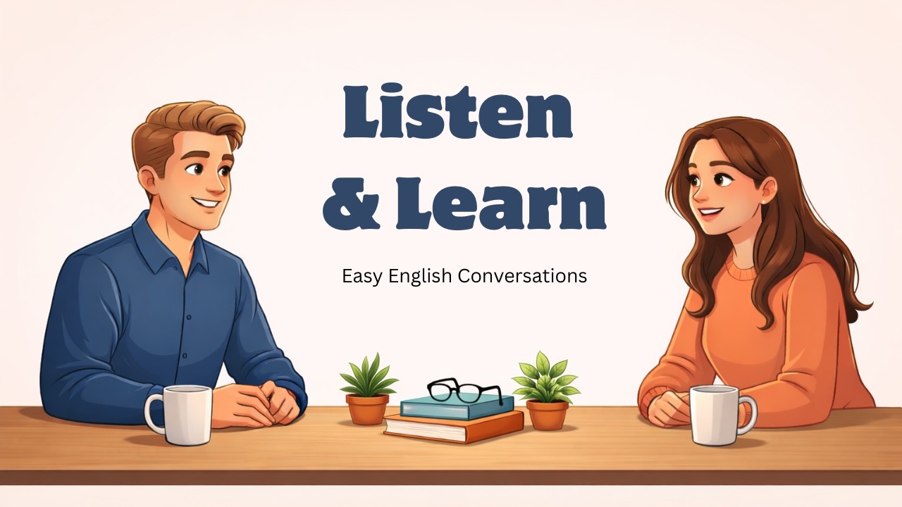 English Listening Practice (A2–B1) | Real English Conversation