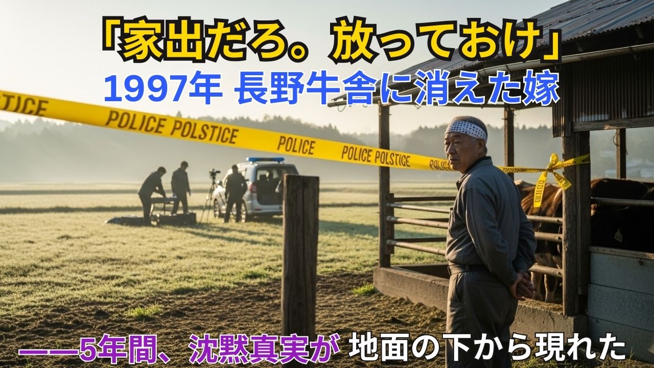 1997年、長野の牛舎に埋められた嫁…5年後に暴かれた義父の“凍りつく犯行”