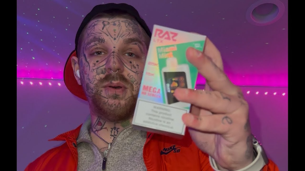 RAZ 25k puffs Miami mint vape review #vapetricks #trendingvideo #viralvideos #vapelifestyle