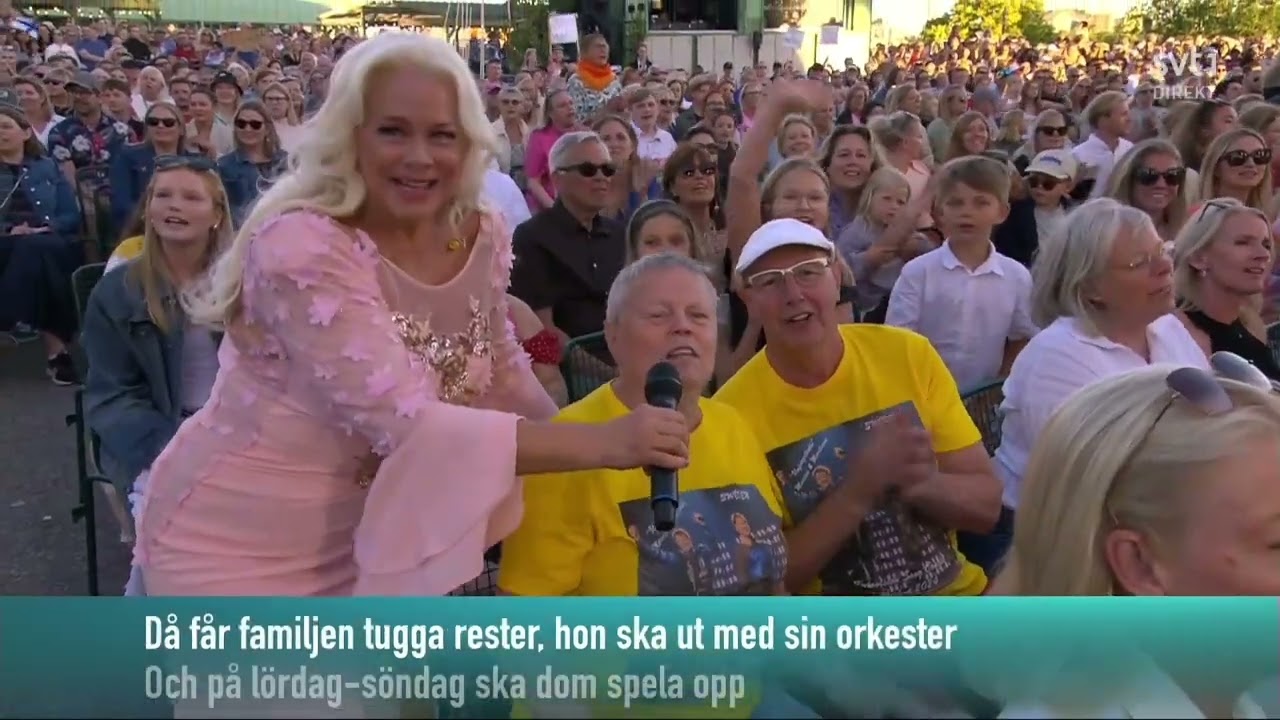 Allsång, Sofia dansar go-go, med Tina Ahlin, Malena Ernman & Orsa Spelmän. Allsång på skansen 2024.