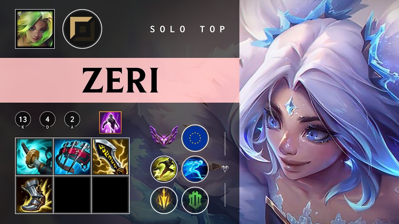 Zeri Top vs Shen - EUW Master Patch 26.03