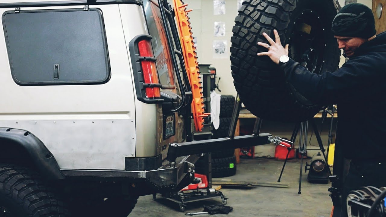 Overland Tire Carrier Build Step 3. Ultimate Land Rover Discovery Build Episode 18