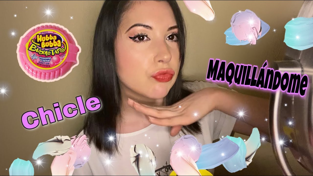 ASMR Me Maquillo Masticando Chicle | Doing my Makeup & Chewing Gum | Siente muchas cosquillas!