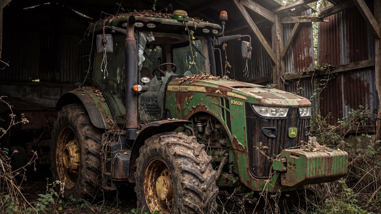 ASMR Car Restoration! Abandoned John Deere 8360R 2014 Full Restoration