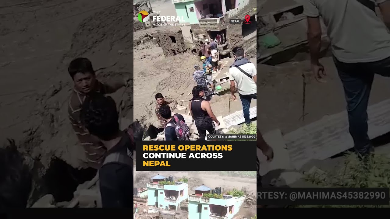 Nepal floods: Rescue operations continue to save stranded people | #shorts